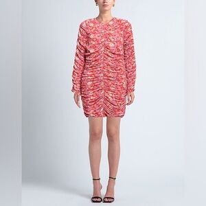 NWT Róhe Sadie Floral Ruched Mini Dress | Size 4